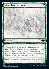 Abundant Harvest (Sketch) [Modern Horizons 2] MTG Single Magic: The Gathering    | Red Claw Gaming