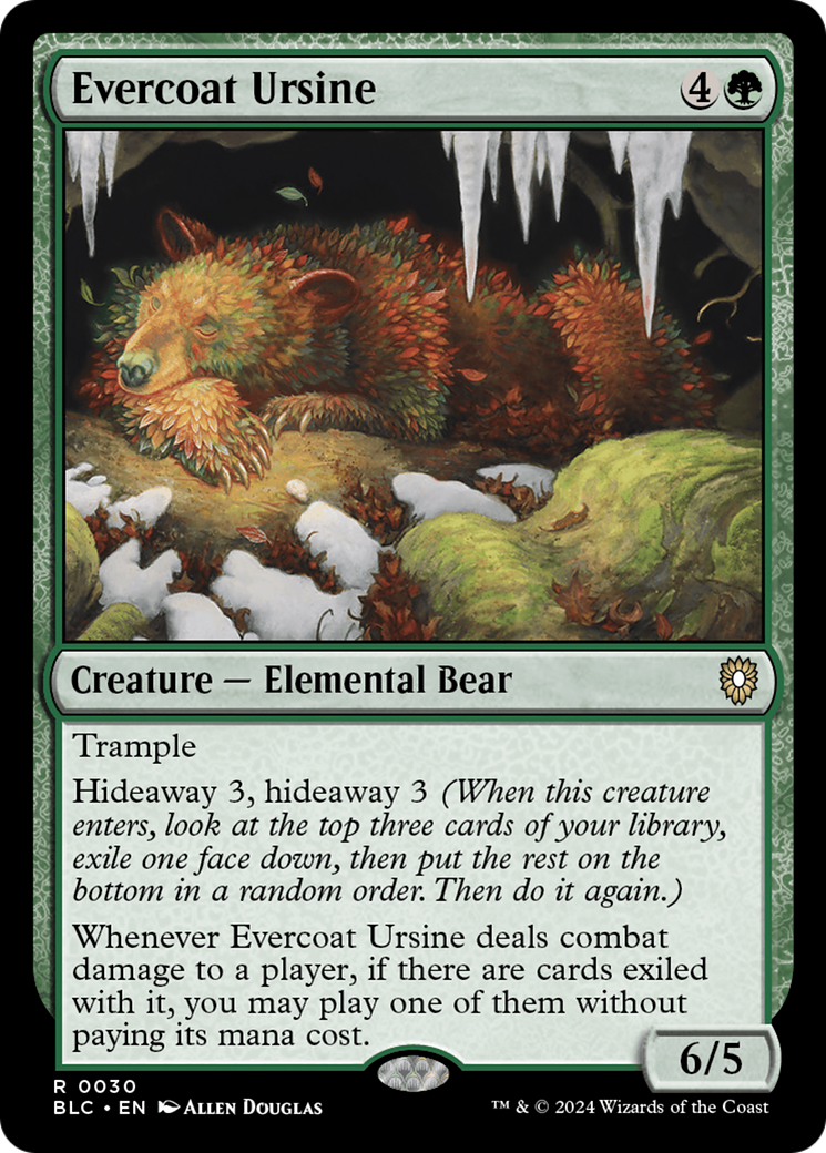 Evercoat Ursine [Bloomburrow Commander] MTG Single Magic: The Gathering    | Red Claw Gaming