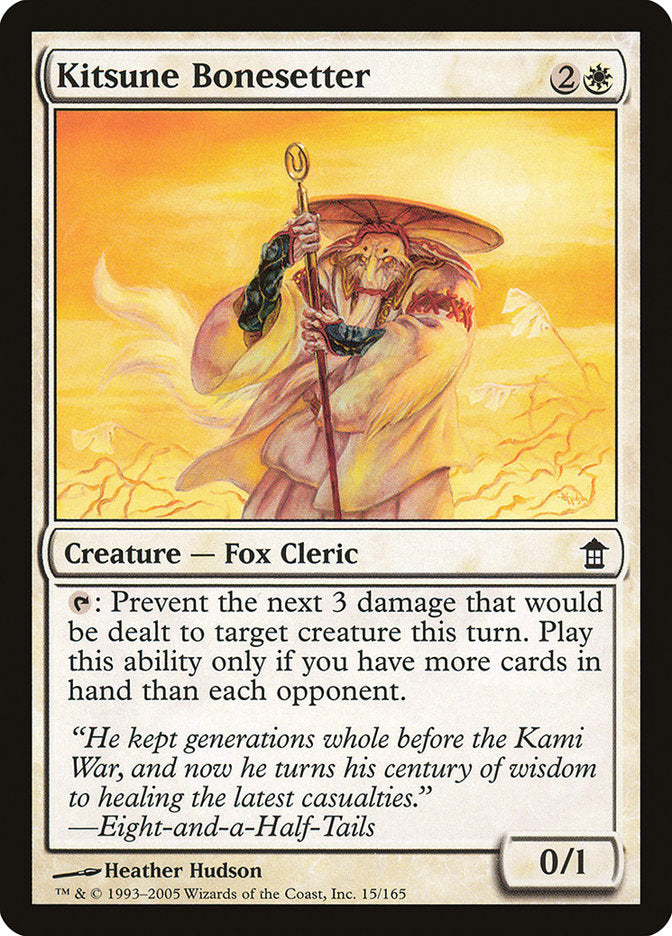 Kitsune Bonesetter [Saviors of Kamigawa] MTG Single Magic: The Gathering    | Red Claw Gaming