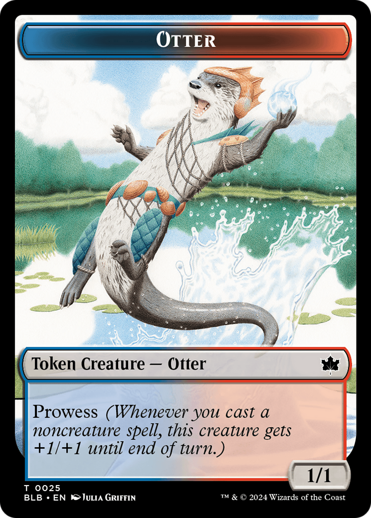 Otter // Copy Double-Sided Token [Bloomburrow Tokens] MTG Single Magic: The Gathering    | Red Claw Gaming