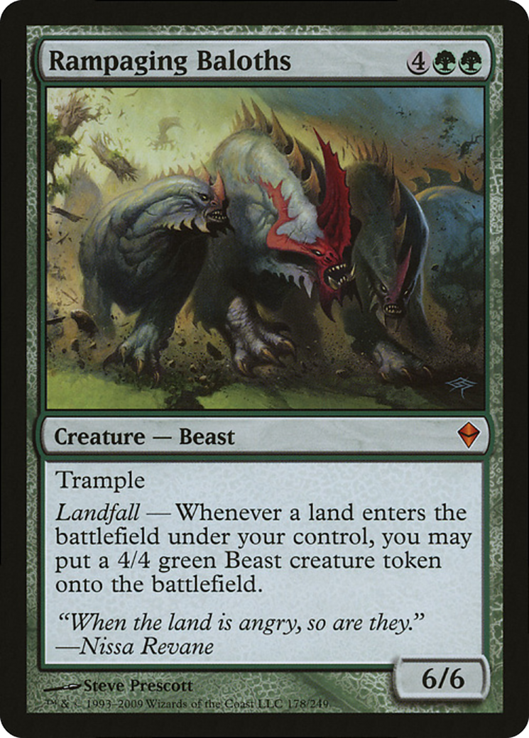 Rampaging Baloths (Zendikar) (Oversized) [Oversize Cards] MTG Single Magic: The Gathering    | Red Claw Gaming