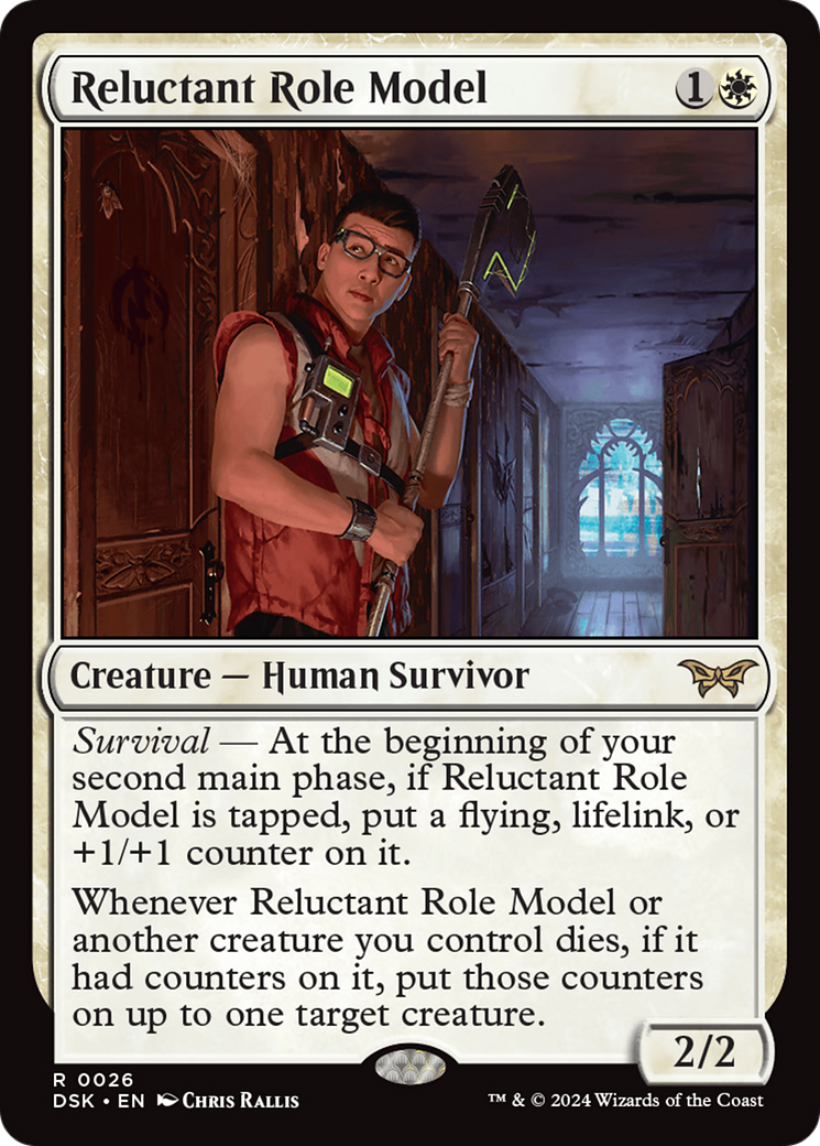 Reluctant Role Model (0026) [Duskmourn: House of Horror] MTG Single Magic: The Gathering | Red Claw Gaming