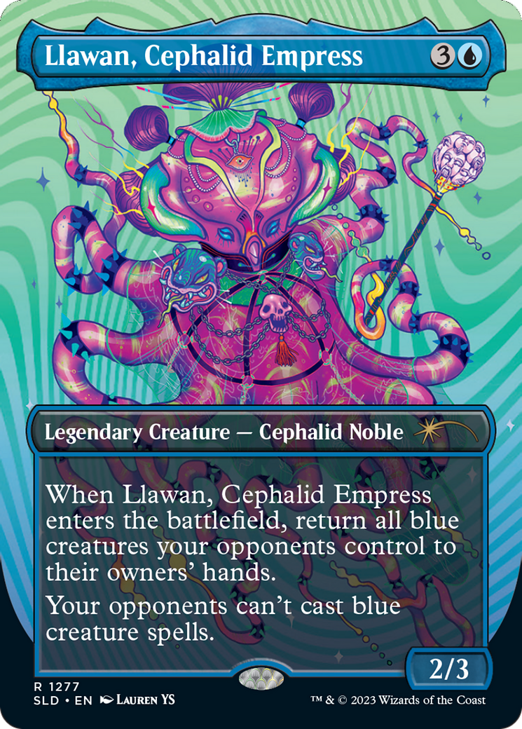 Llawan, Cephalid Empress (Borderless) [Secret Lair Drop Series] MTG Single Magic: The Gathering | Red Claw Gaming