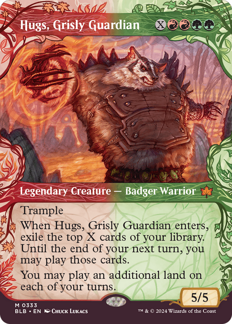 Hugs, Grisly Guardian (Showcase) [Bloomburrow] MTG Single Magic: The Gathering    | Red Claw Gaming