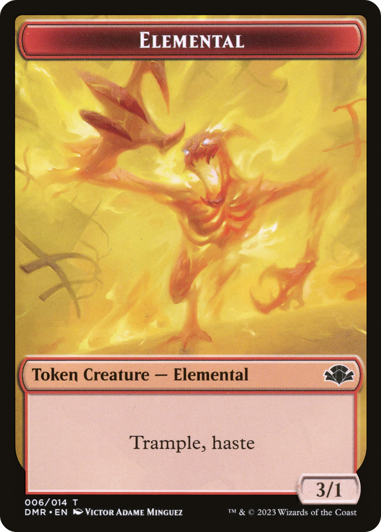 Elemental Token [Dominaria Remastered Tokens] MTG Single Magic: The Gathering    | Red Claw Gaming