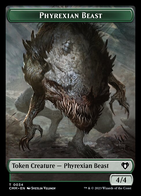 Eldrazi Scion // Phyrexian Beast Double-Sided Token [Commander Masters Tokens] MTG Single Magic: The Gathering    | Red Claw Gaming