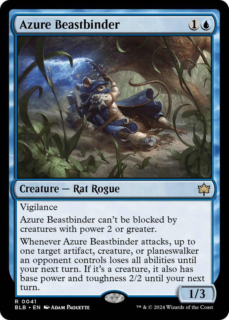 Azure Beastbinder [Bloomburrow] MTG Single Magic: The Gathering    | Red Claw Gaming