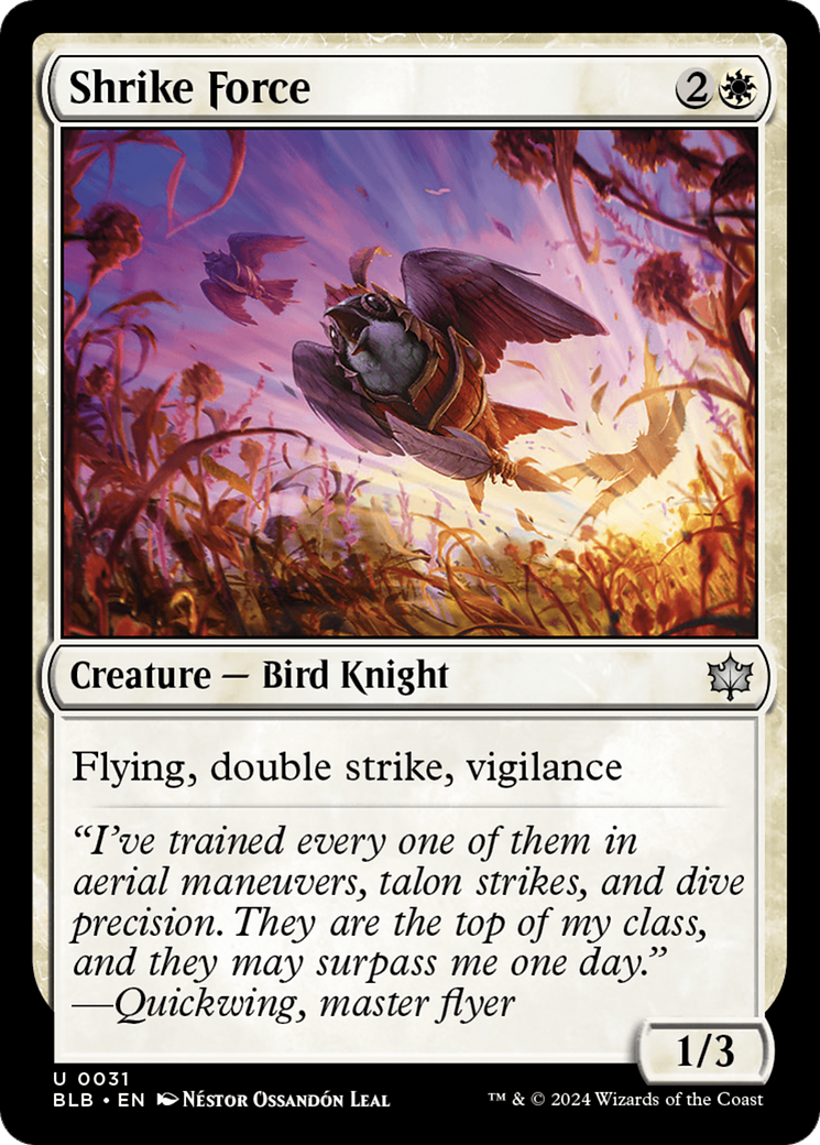 Shrike Force [Bloomburrow] MTG Single Magic: The Gathering    | Red Claw Gaming