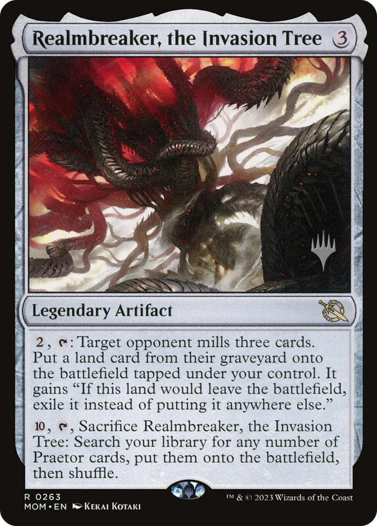 Realmbreaker, the Invasion Tree (Promo Pack) [March of the Machine Promos] MTG Single Magic: The Gathering    | Red Claw Gaming