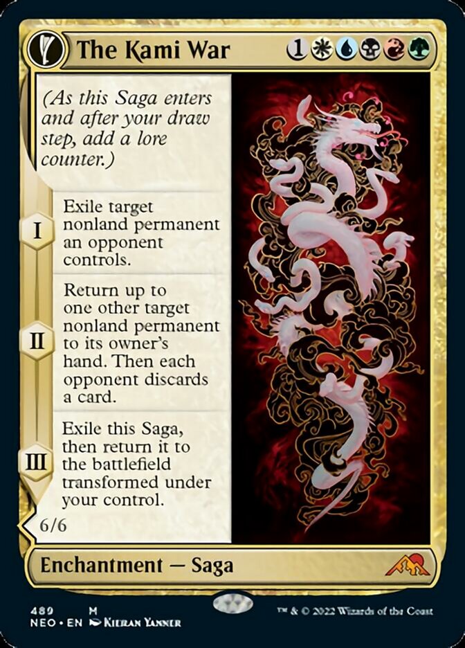 The Kami War // O-Kagachi Made Manifest (Extended Art) [Kamigawa: Neon Dynasty] MTG Single Magic: The Gathering    | Red Claw Gaming