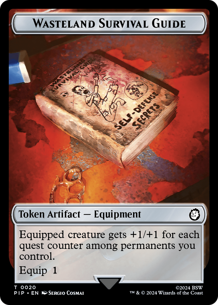 Food (0013) // Wasteland Survival Guide Double-Sided Token [Fallout Tokens] MTG Single Magic: The Gathering    | Red Claw Gaming