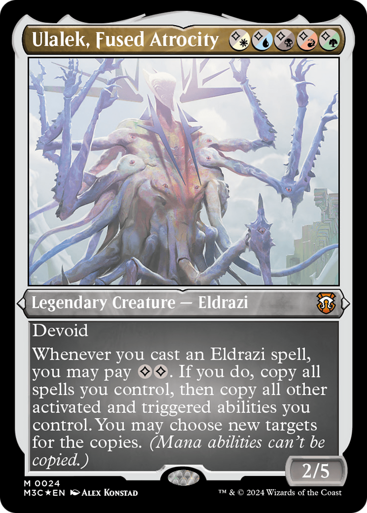 Ulalek, Fused Atrocity (Foil Etched) [Modern Horizons 3 Commander] MTG Single Magic: The Gathering    | Red Claw Gaming