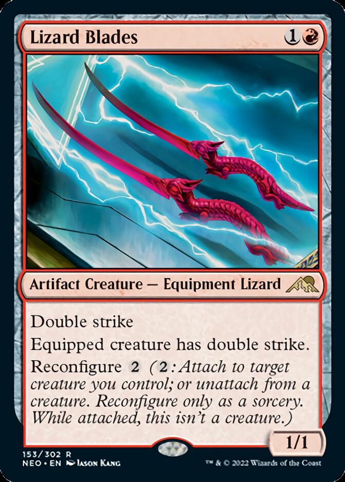 Lizard Blades [Kamigawa: Neon Dynasty] MTG Single Magic: The Gathering    | Red Claw Gaming