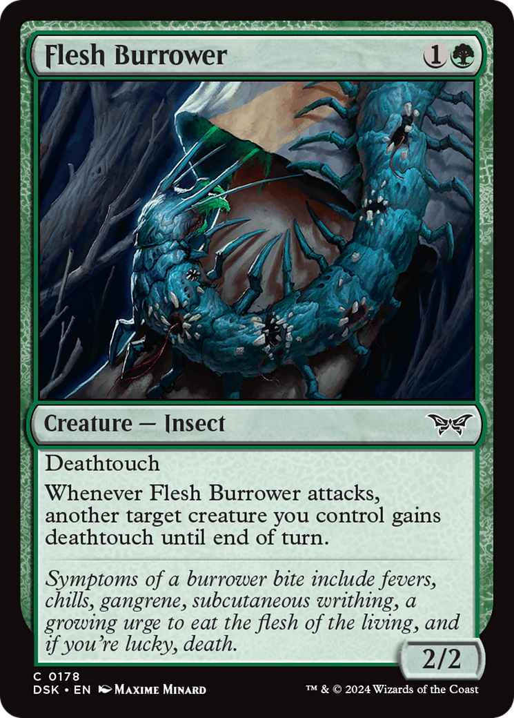 Flesh Burrower [Duskmourn: House of Horror] MTG Single Magic: The Gathering | Red Claw Gaming