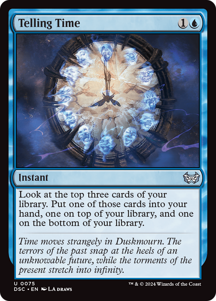 Telling Time [Duskmourn: House of Horror Commander] MTG Single Magic: The Gathering    | Red Claw Gaming