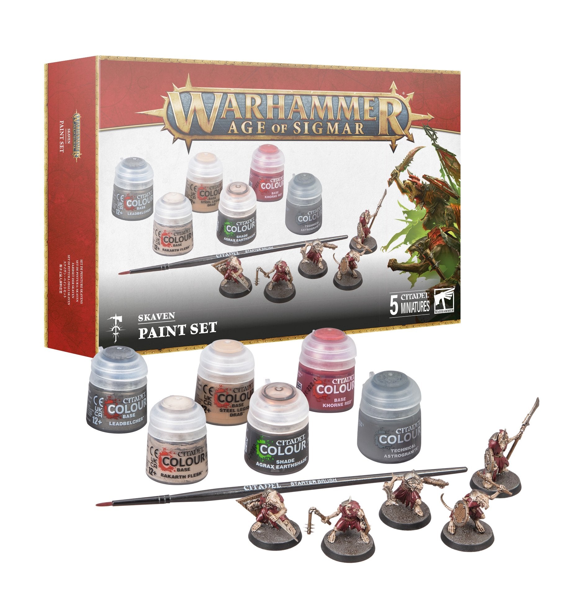 AOS SKAVEN + PAINT SET Age of Sigmar Games Workshop    | Red Claw Gaming