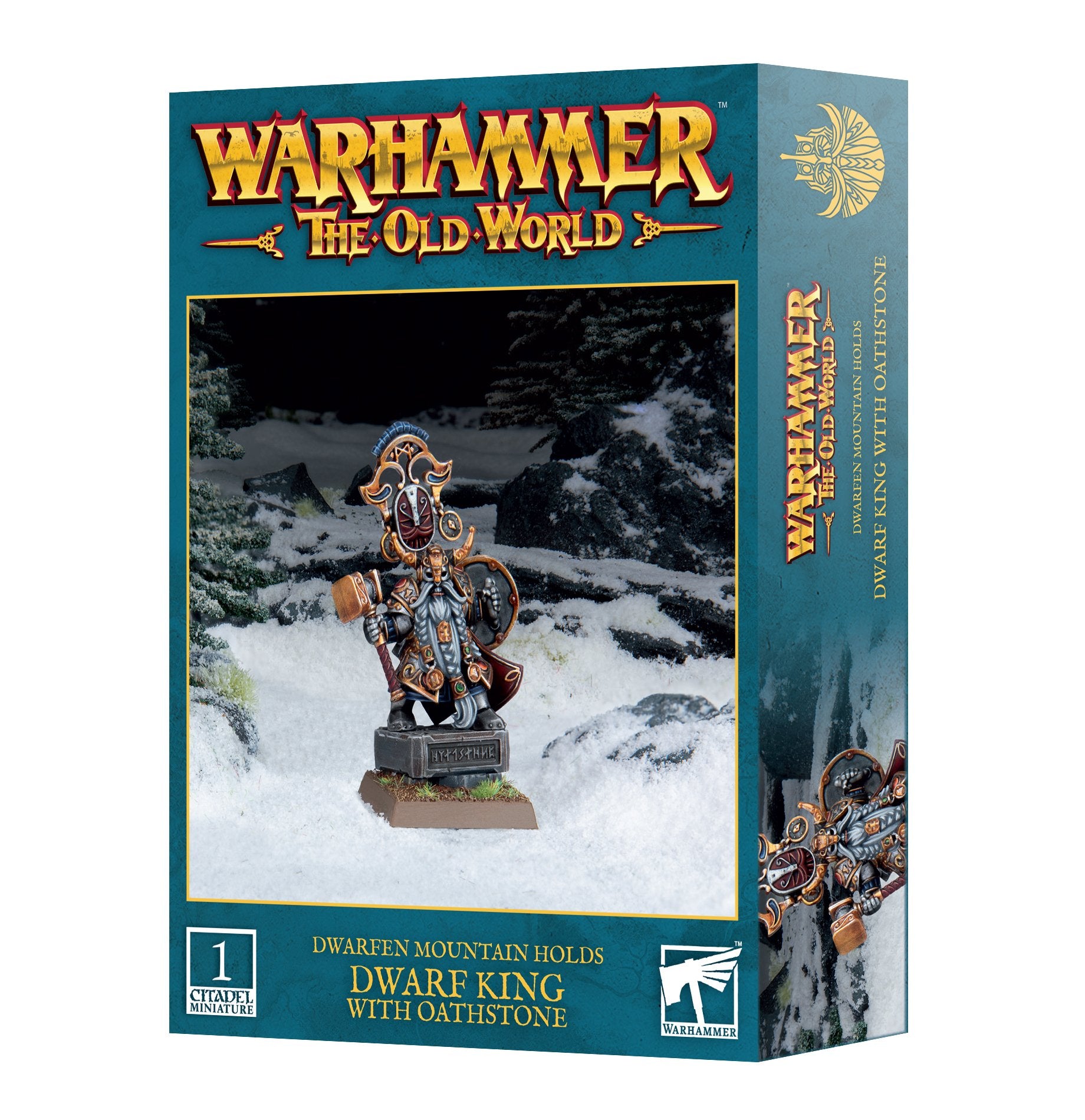 DWARFEN MOUNTAIN HOLDS: DWARF KING WITH OATHSTONE Warhammer Old World Games Workshop    | Red Claw Gaming