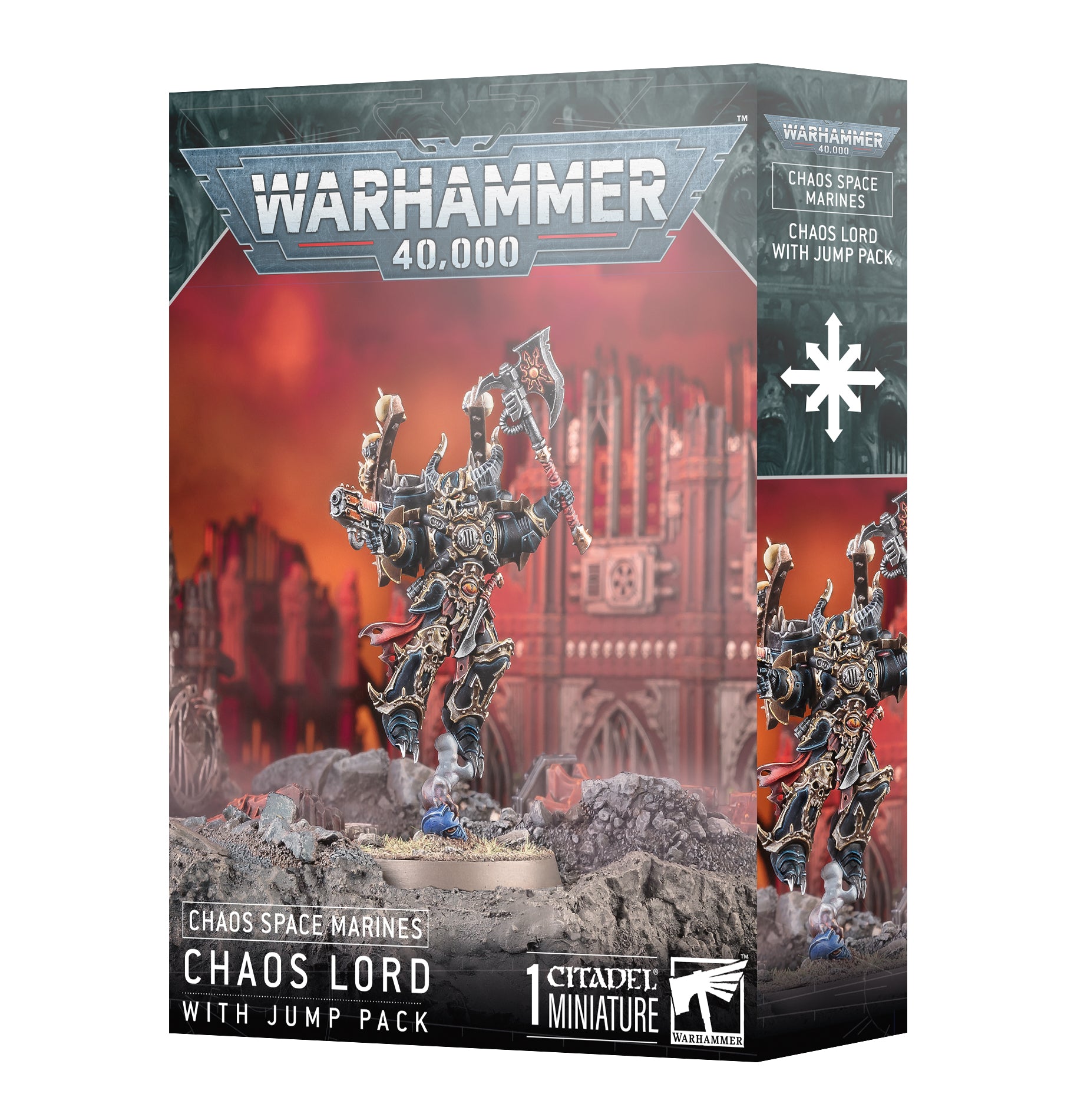 CHAOS SPACE MARINES CHAOS LORD WITH JUMP PACK Chaos Space Marines Games Workshop    | Red Claw Gaming