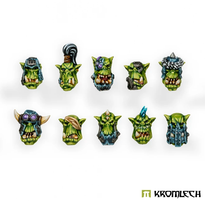 ORC WILD TRIBEZ HEADS Miniatures Kromlech    | Red Claw Gaming