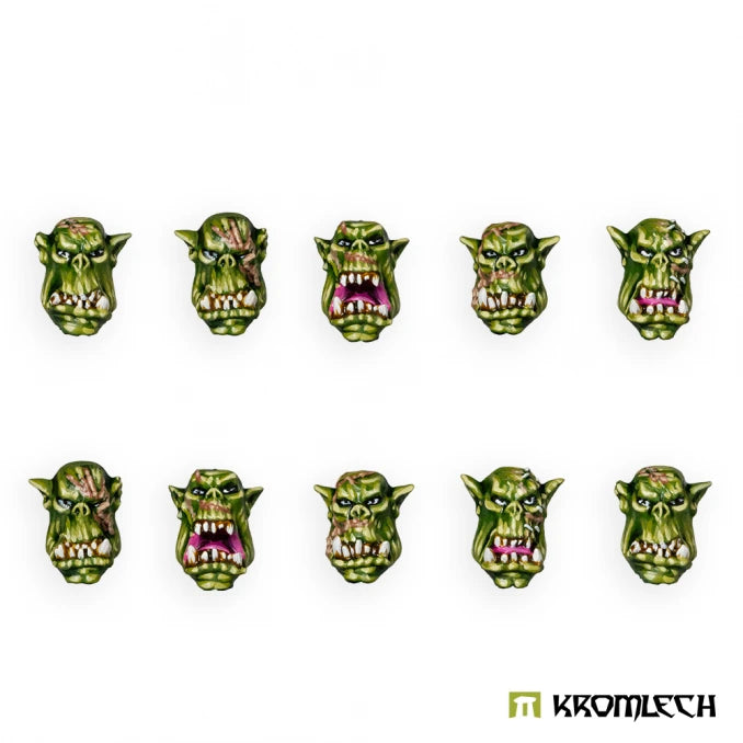 Orc Veteranz Heads Minatures Kromlech    | Red Claw Gaming