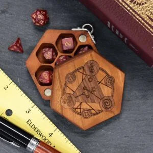 Mini Hex Chest Dice Box  Red Claw Gaming    | Red Claw Gaming