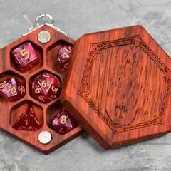 Mini Hex Chest Dice Box  Red Claw Gaming    | Red Claw Gaming