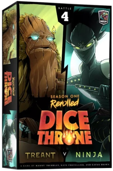 DICE THRONE SEASON 1 REROLLED BOX 4 TREANT VS NINJA Board Games Universal DIstribution    | Red Claw Gaming