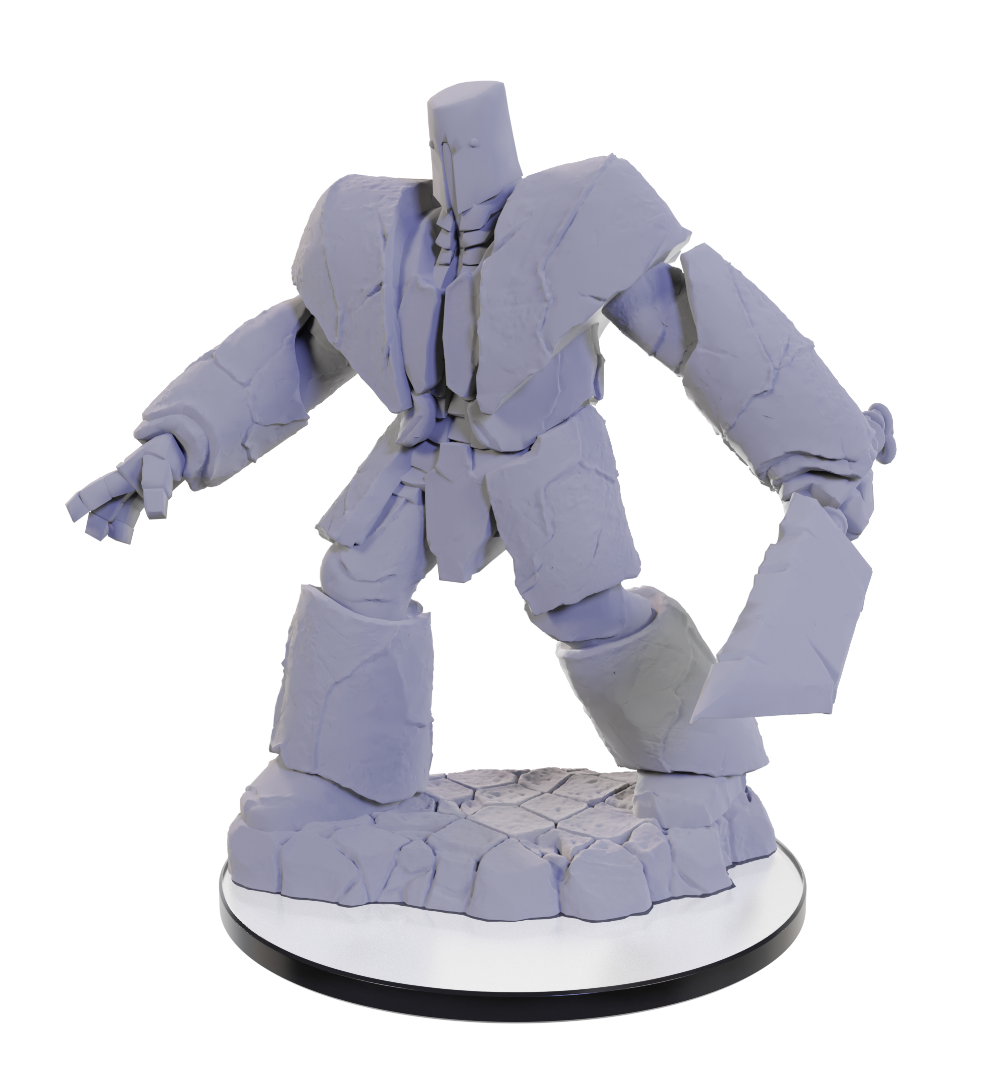 CRITICAL ROLL UNPAINTED MINIS COBALT GOLEM Minatures Wizkids Games    | Red Claw Gaming