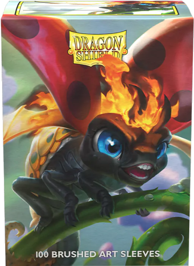 DRAGON SHIELD SLEEVES BRUSHED ART THE BURNBUG 100CT Dragon Shield Dragon Shield    | Red Claw Gaming