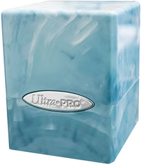 ULTRA PRO D-BOX SATIN CUBE Deck Box Ultimate Guard Light Blue With White   | Red Claw Gaming