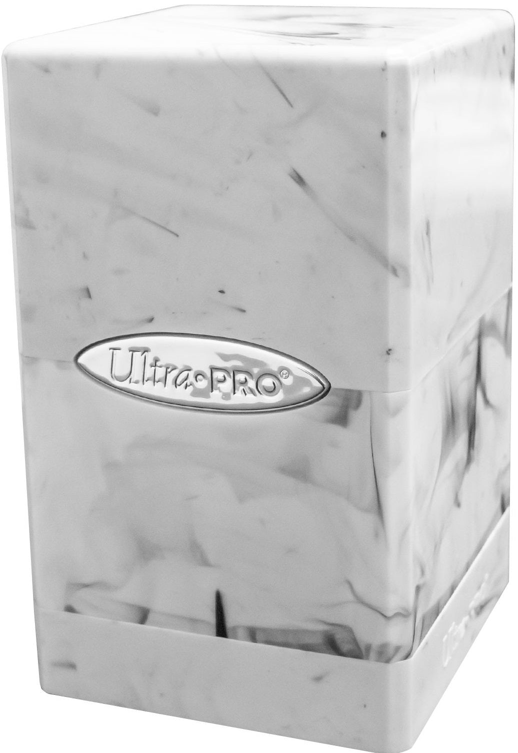 White and Black Satin Tower Deck Boxes Ultra Pro    | Red Claw Gaming