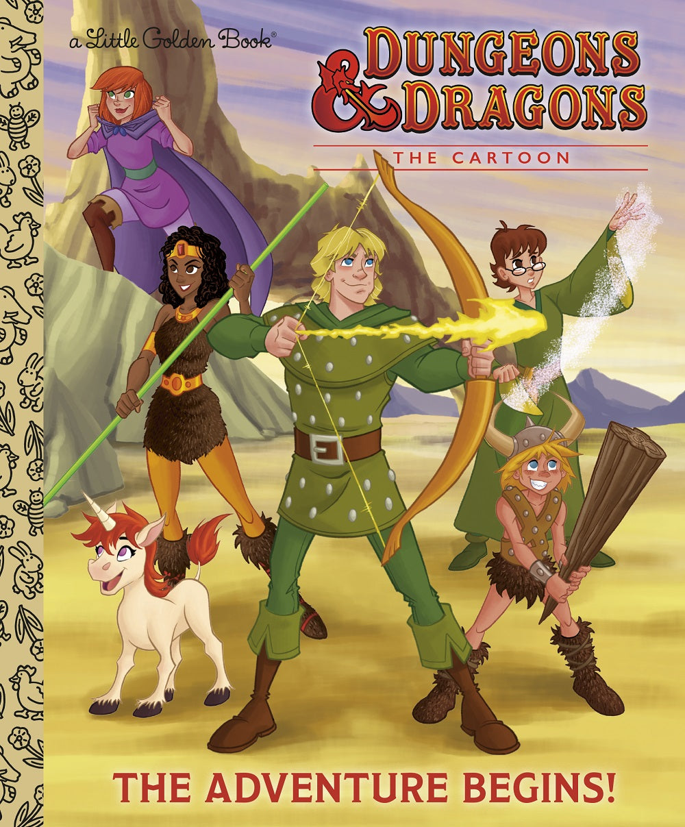 Dungeons & Dragons The Cartoon Book A Little Golden Book    | Red Claw Gaming