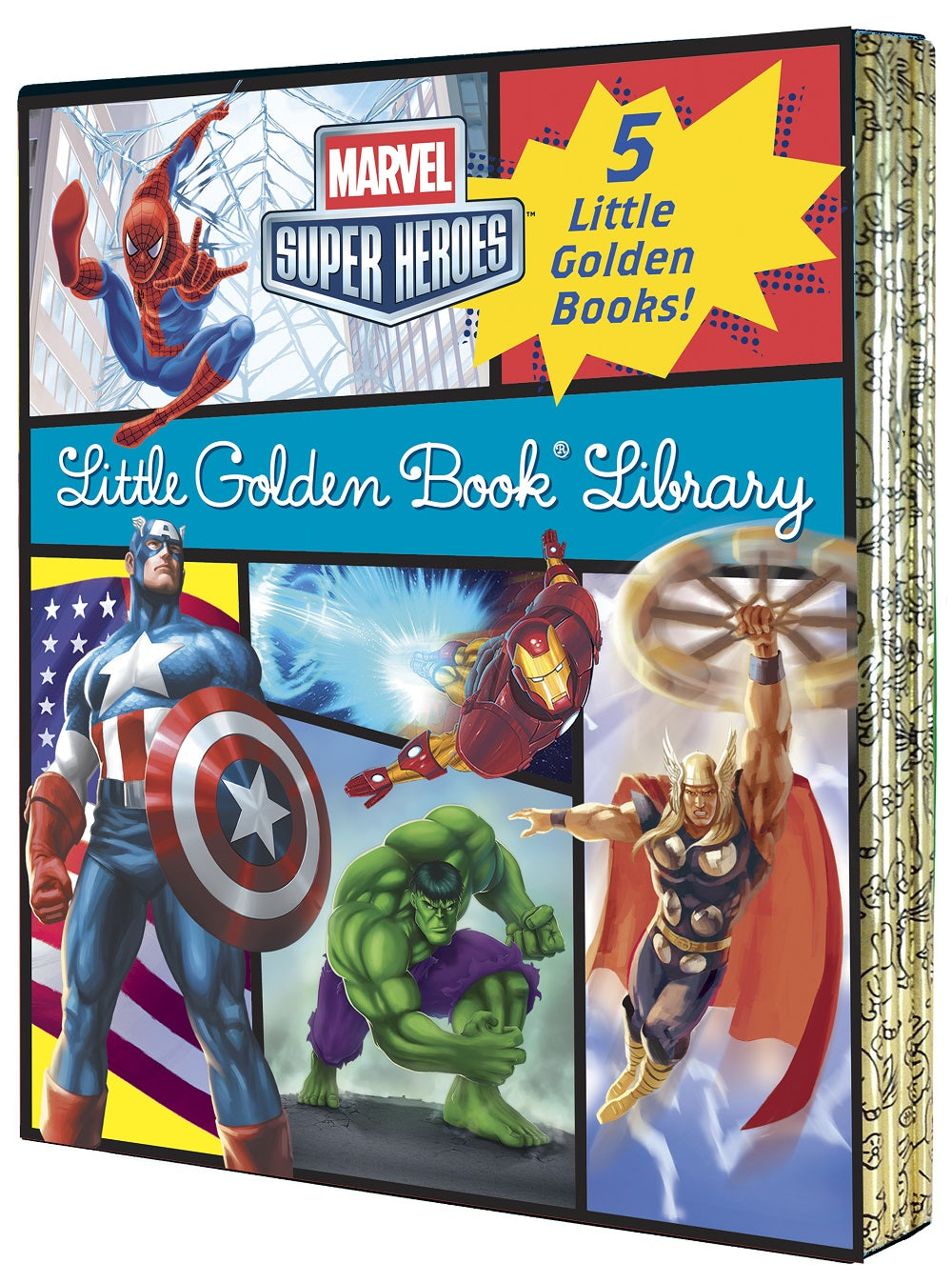 MARVEL SUPER HEROES LITTLE GOLDEN BOOK LIBRARY Book A Little Golden Book    | Red Claw Gaming