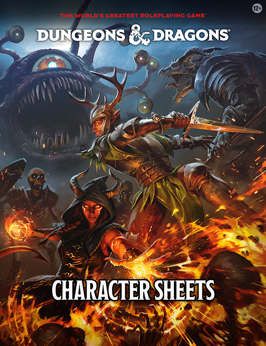 D&D Character Sheets 2024 D&D Book Wizards of the Coast    | Red Claw Gaming