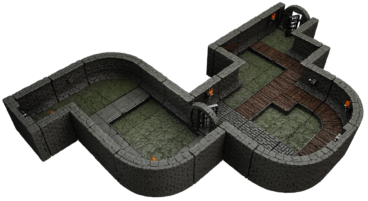 WARLOCK TILES CITY SEWERS CORE SET Minatures Wizkids Games    | Red Claw Gaming