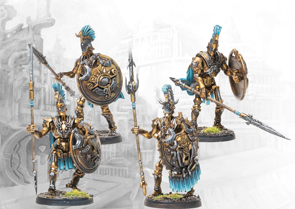 CONQUEST: CITY STATES CLOCKWORK HOPLITES Miniatures Universal DIstribution    | Red Claw Gaming