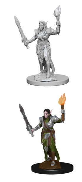 Pathfinder Battles Deep Cuts: ELF FEMALE FIGHTER Minatures Wizkids Games    | Red Claw Gaming