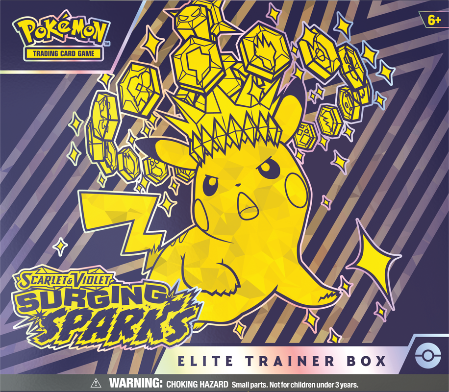 POKEMON SURGING SPARKS ELITE TRAINER BOX Pokemon Nintendo    | Red Claw Gaming