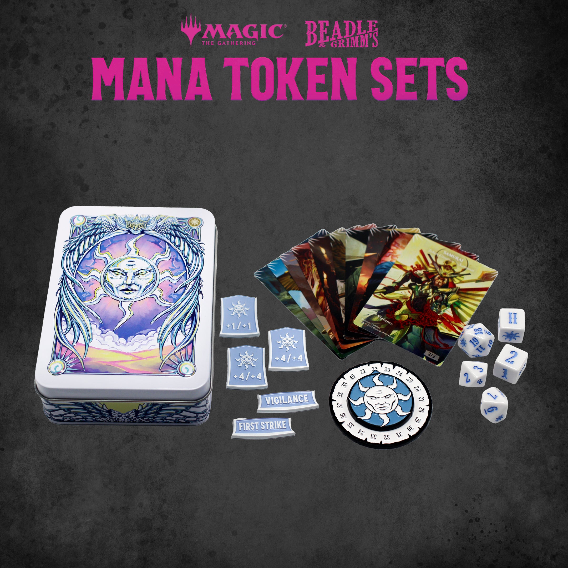 BEADLE & GRIMM'S MTG MANA TOKEN SET WHITE TCG Beadle & Grimm's | Red Claw Gaming