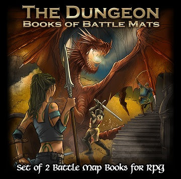 THE DUNGEON BOOKS OF BATTLE MATS Role Playing Universal DIstribution | Red Claw Gaming