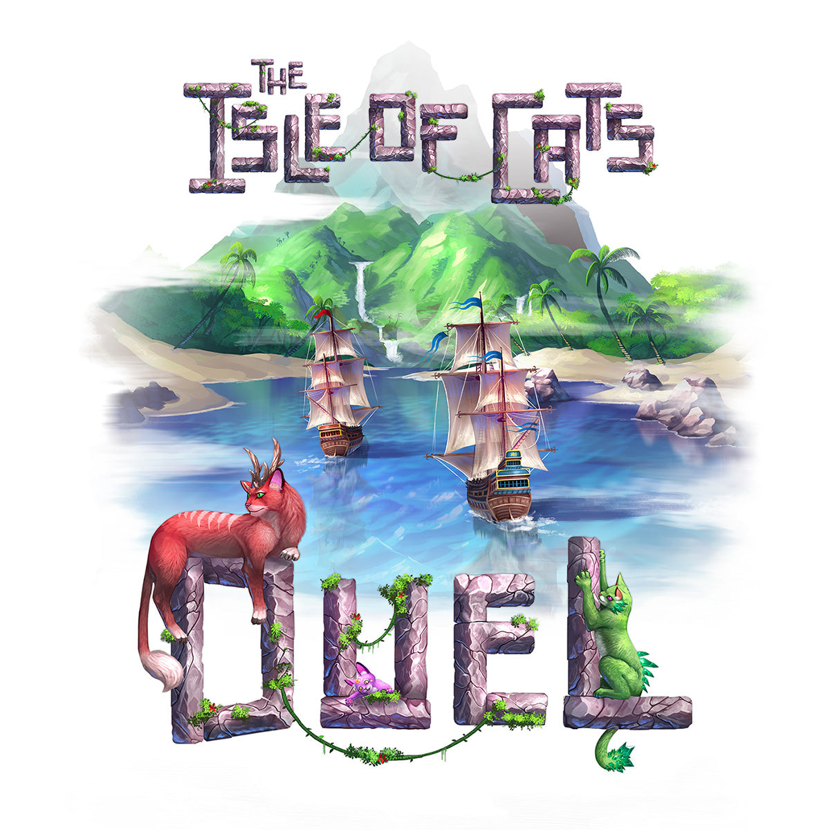 The Isle of Cats Duel Board Game Universal DIstribution | Red Claw Gaming