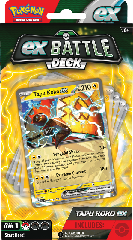 POKEMON BATTLE DECKS TAPU KOKO EX/IRON LEAVES EX Pokemon Nintendo Tapu Koko EX   | Red Claw Gaming