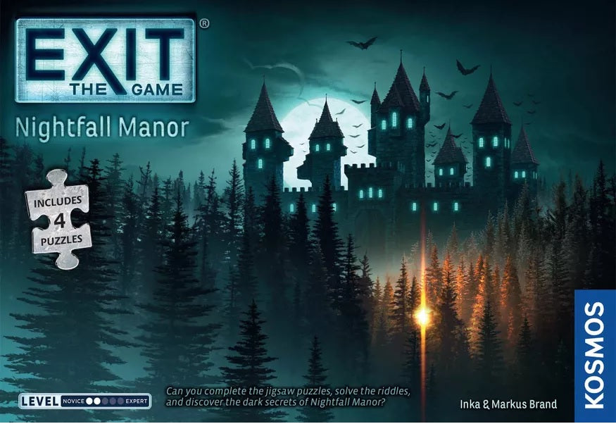 EXIT: NIGHTFALL MANOR (WITH PUZZLE) Board Games Kosmos    | Red Claw Gaming