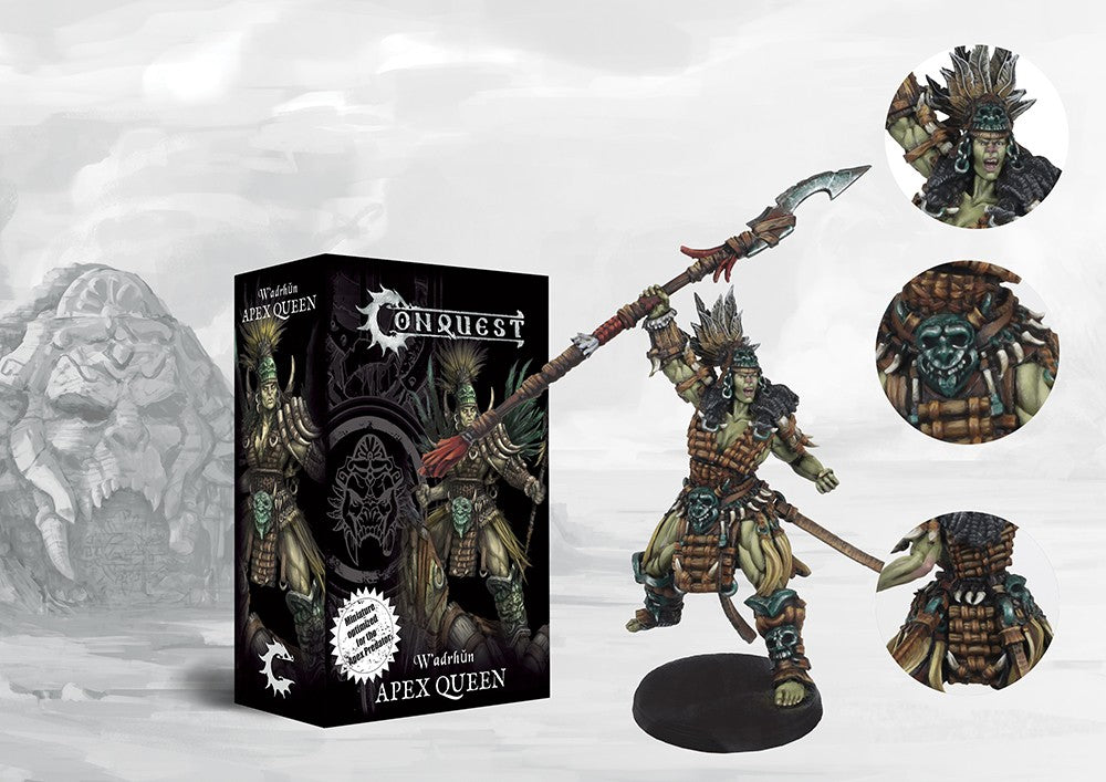 CONQUEST: W'ADRHUN - APEX QUEEN Miniatures Universal DIstribution    | Red Claw Gaming