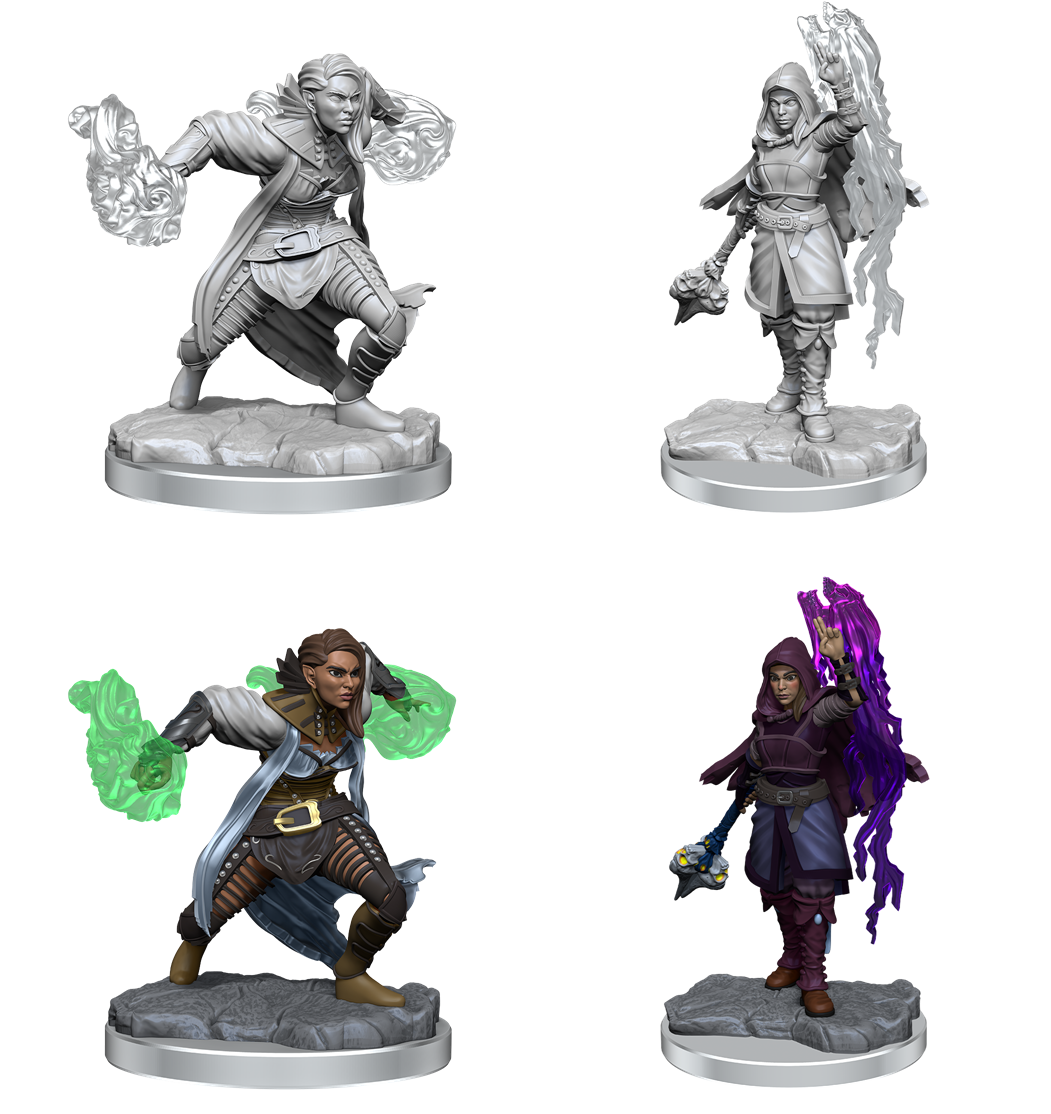 D&D Nolzur's Marvelous Miniatures: HALF-ELF WARLOCK Minatures Wizkids Games    | Red Claw Gaming