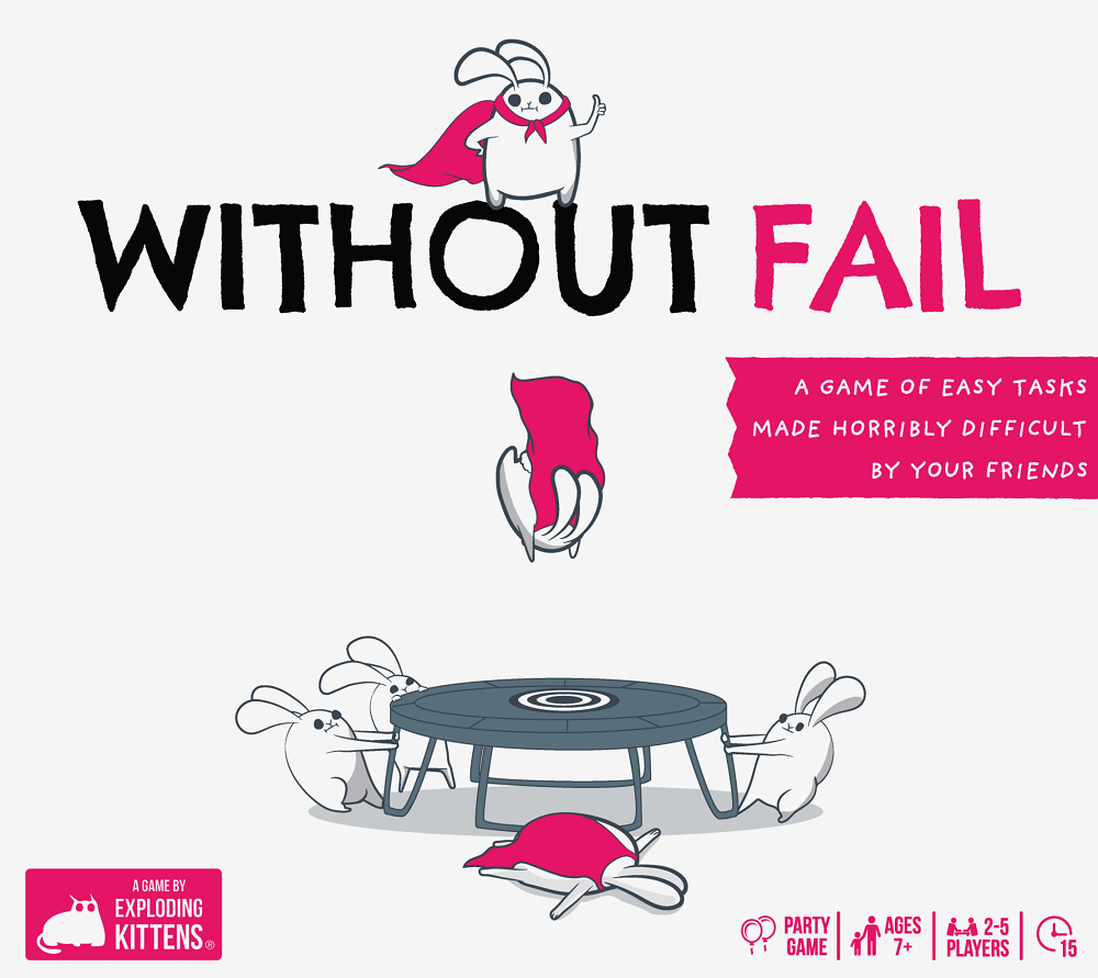 Without Fail Board Game Exploding Kittens    | Red Claw Gaming