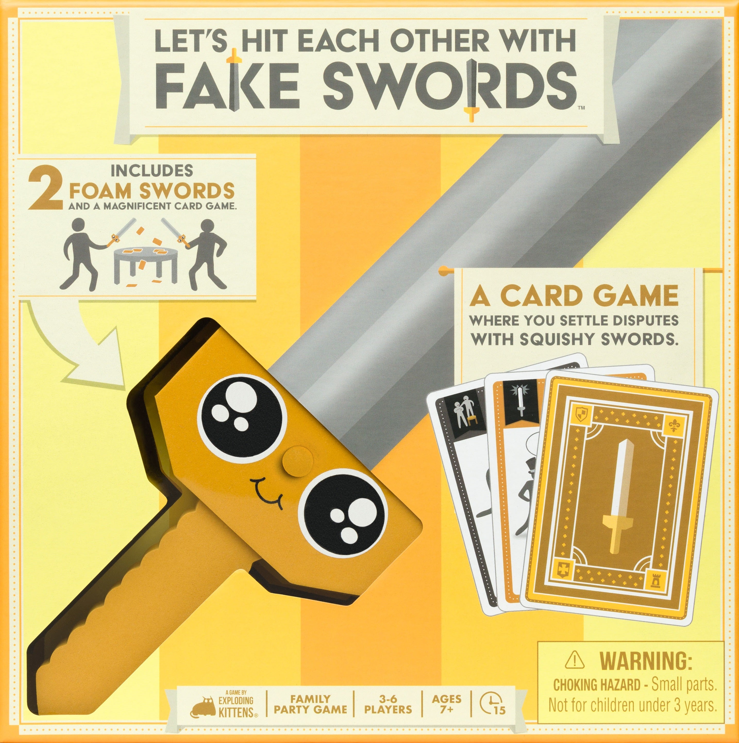 Let's Hit Each Other With Fake Swords Board Game Exploding Kittens    | Red Claw Gaming