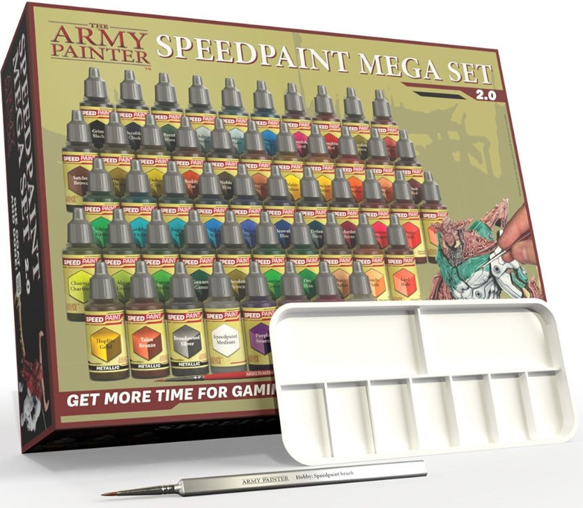 WARPAINTS: SPEEDPAINT MEGA SET 2.0 - 50 COLOUR Warpaint Set Army Painter    | Red Claw Gaming