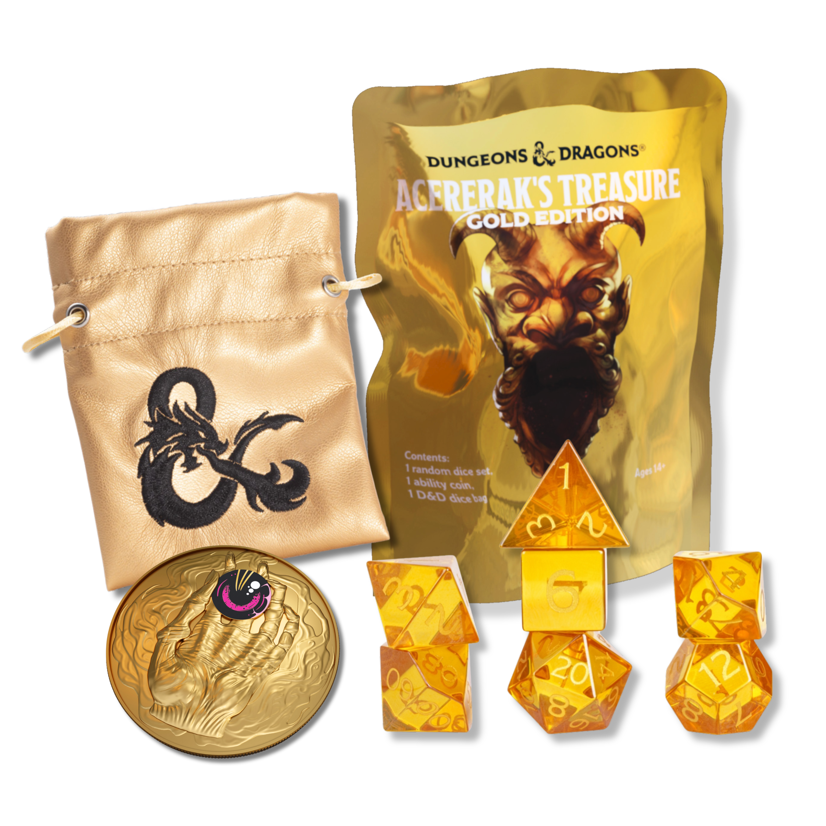 ACERERAK'S TREASURE GOLD EDITION Dice & Counters Sirius Dice | Red Claw Gaming