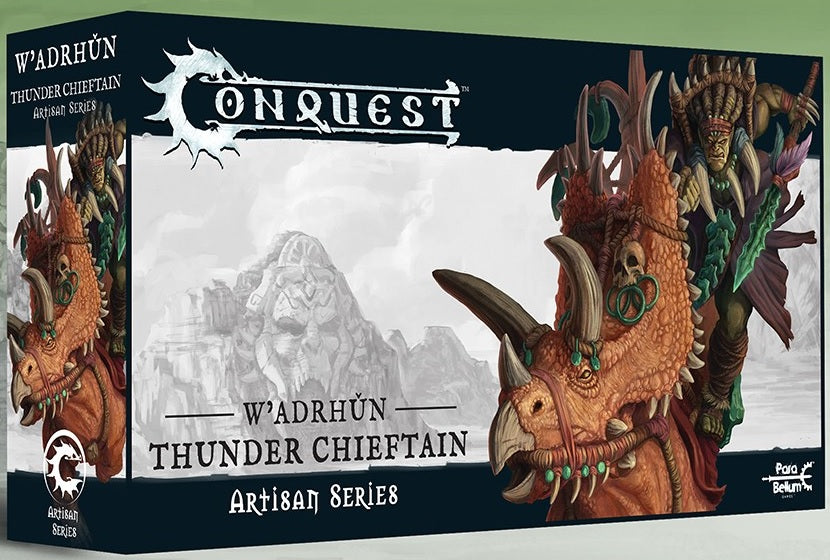 CONQUEST: W'ADRHUN MOUNTED CHIEFTAIN ARTISAN Miniatures Universal DIstribution    | Red Claw Gaming